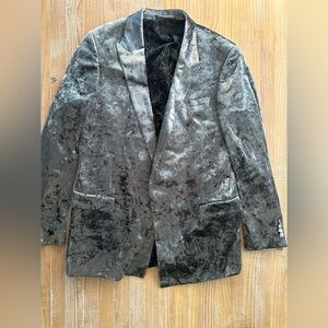 ASOS silver metallic blazer